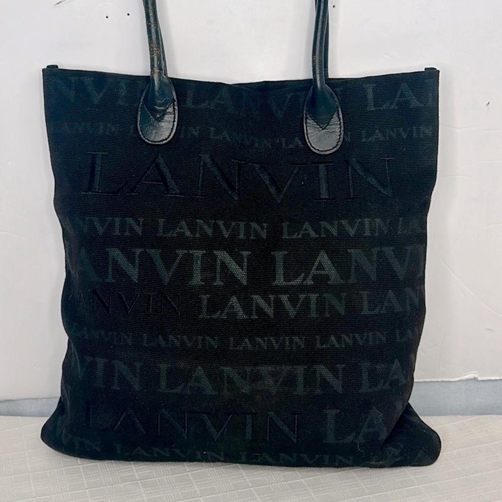 LANVIN LOGO EMBROIDERED shopper/ tote